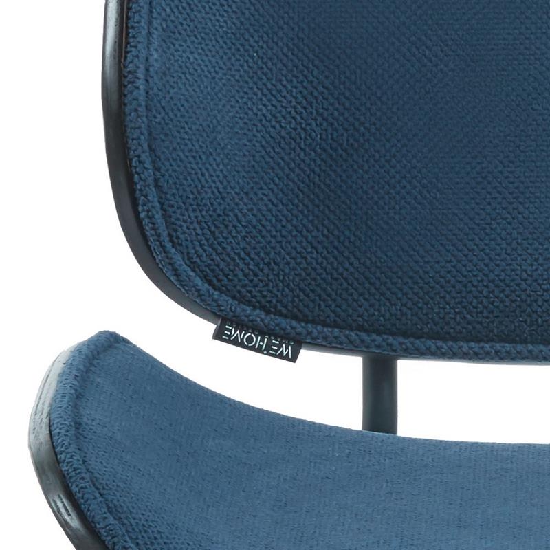 ELIZABETH SEDIA BLU #78 STRUTTURA NERA