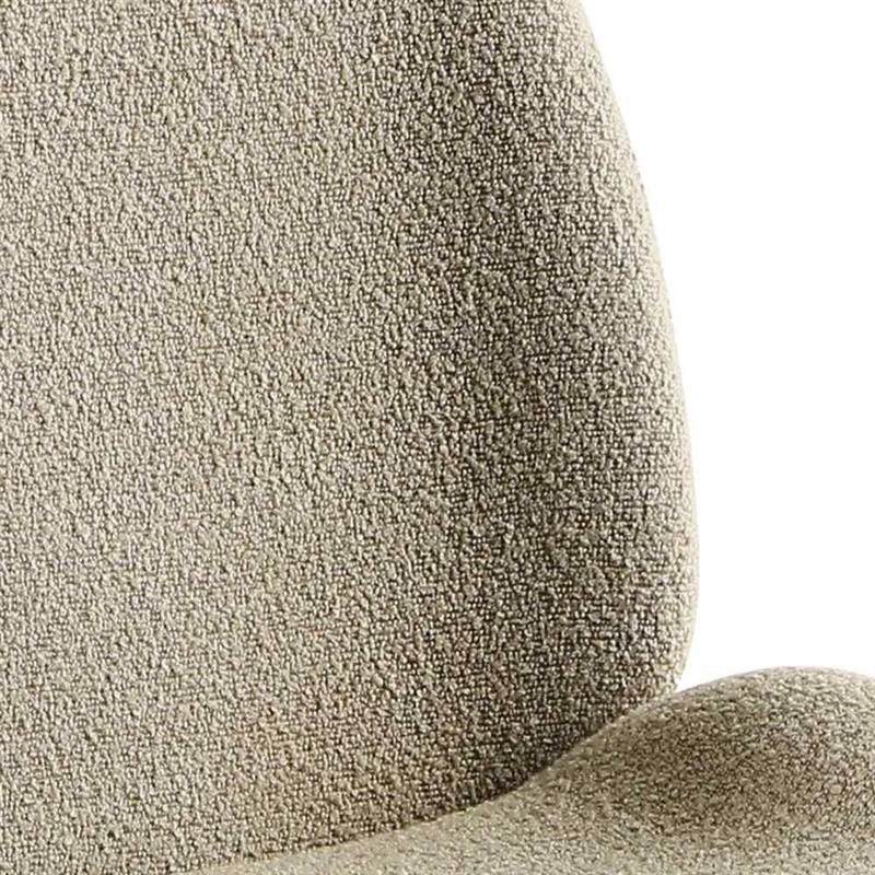 SHELL SEDIA BOUCLE' BEIGE #03 STRUTTURA NERA
