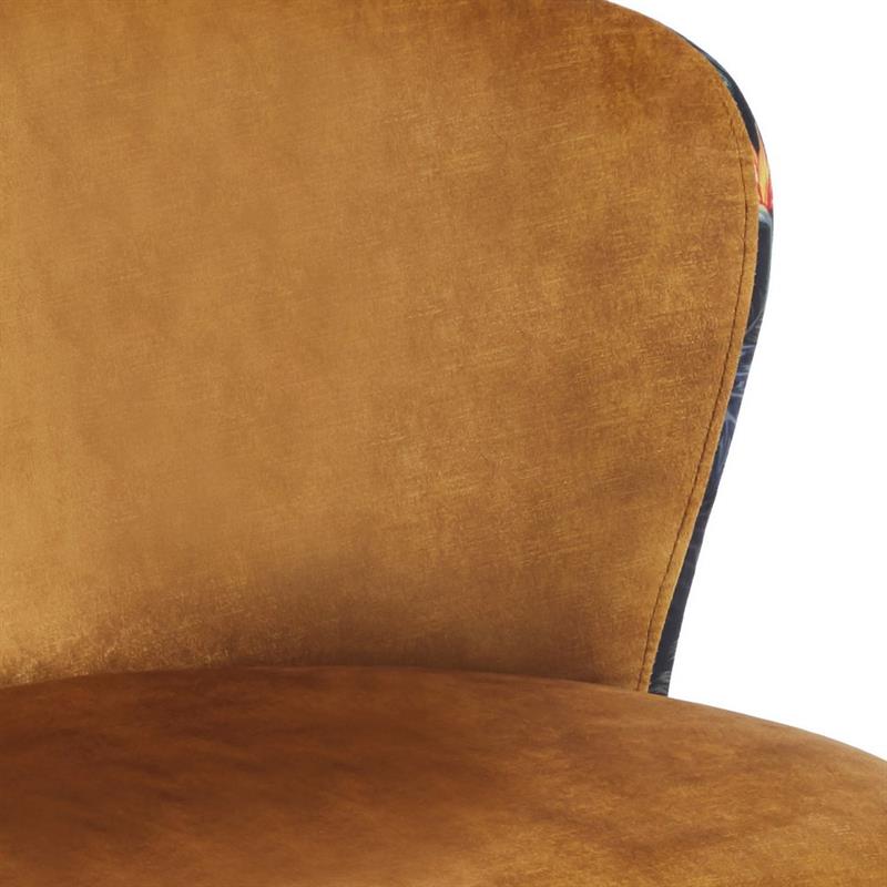 CHARLES SEDIA OCRA #02B STRUTTURA ORO ROSA