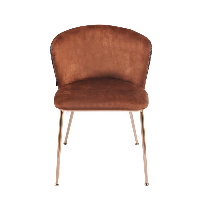CHARLES SEDIA MATTONE #03B STRUTTURA ORO ROSA