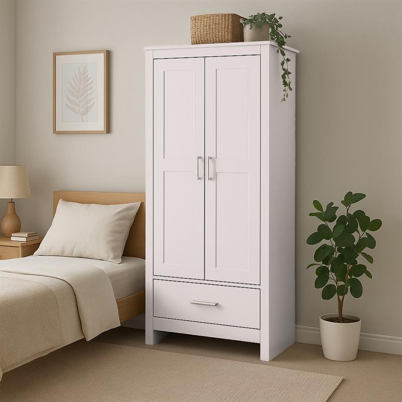 GINEVRA ARMADIO BIANCO 80X50X180 CM