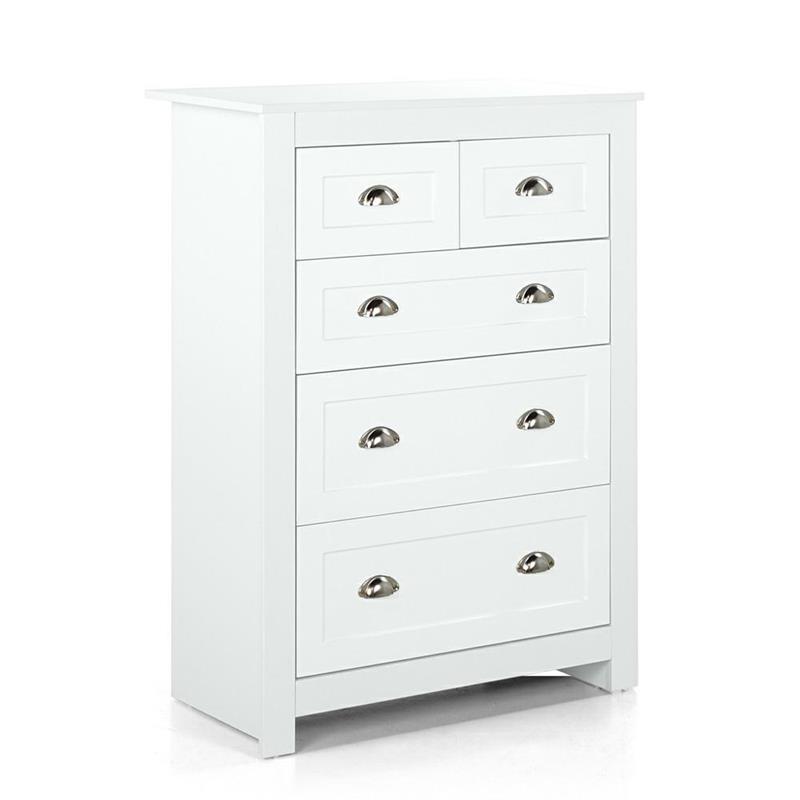 MARY CASSETTIERA 5C BIANCA 80X40X110 CM