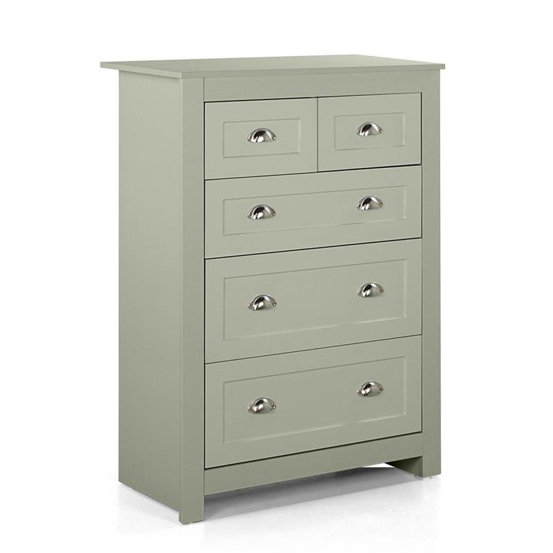 MARY CASSETTIERA 5C SALVIA 80X40X110 CM