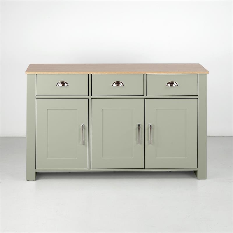 GINEVRA CREDENZA SALVIA TOP ROVERE 120X40X75 CM