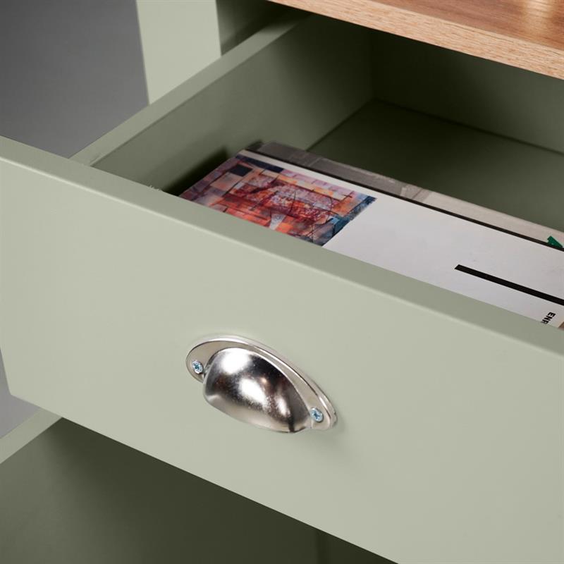 GINEVRA CREDENZA SALVIA TOP ROVERE 120X40X75 CM