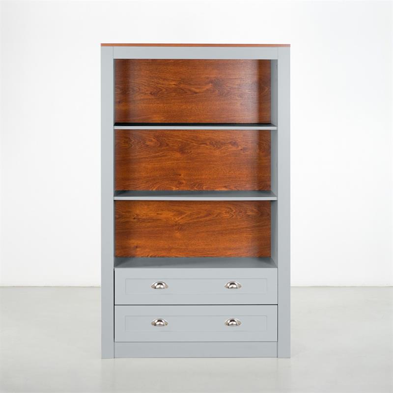 GINEVRA LIBRERIA GRIGIA 90X36X153 CM