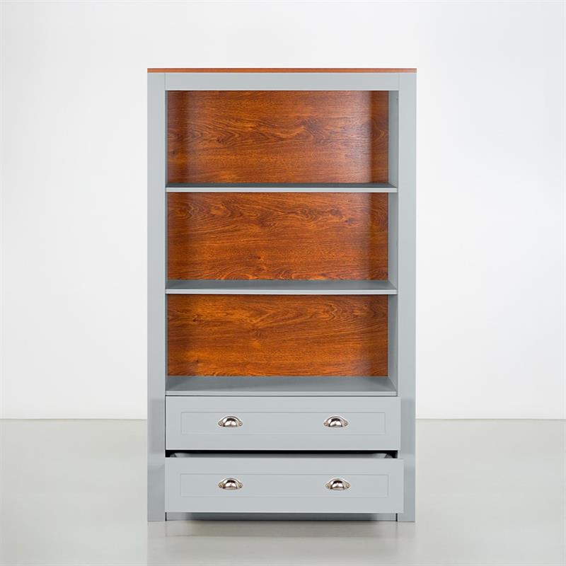GINEVRA LIBRERIA GRIGIA 90X36X153 CM