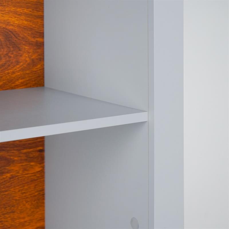 GINEVRA LIBRERIA GRIGIA 90X36X153 CM