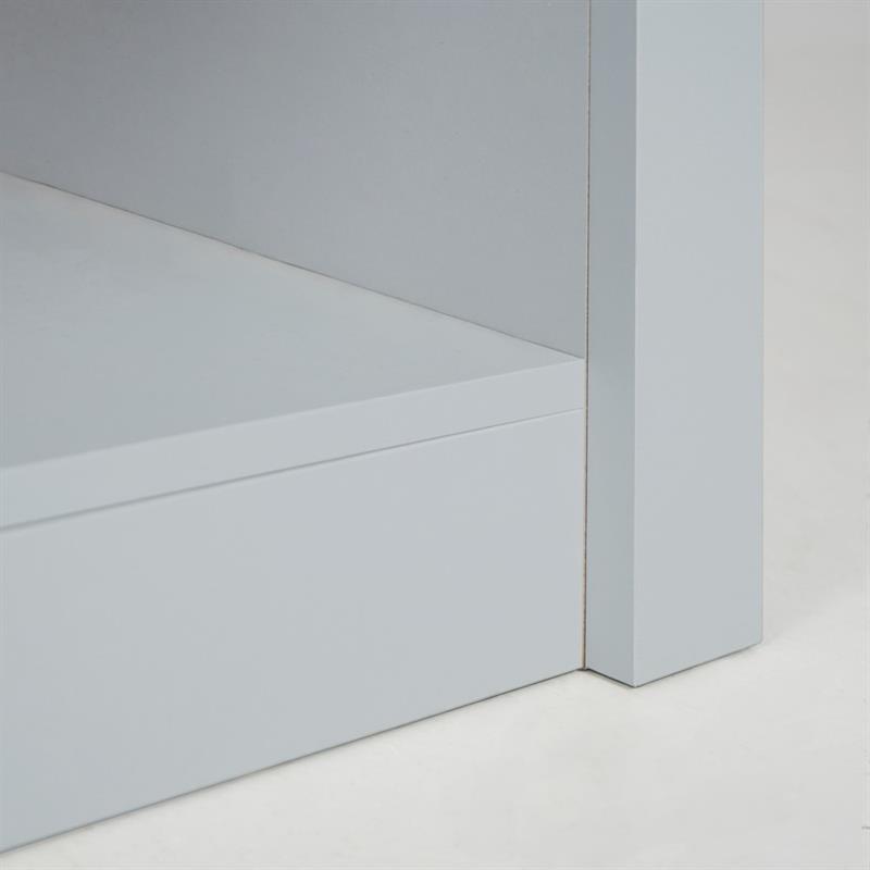 GINEVRA LIBRERIA 5 RIPIANI GRIGIA 90X36X198 CM