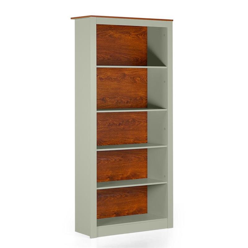 GINEVRA LIBRERIA 5 RIPIANI SALVIA 90X36X198 CM