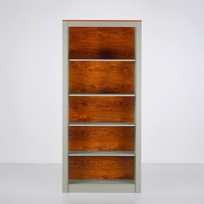 GINEVRA LIBRERIA 5 RIPIANI SALVIA 90X36X198 CM