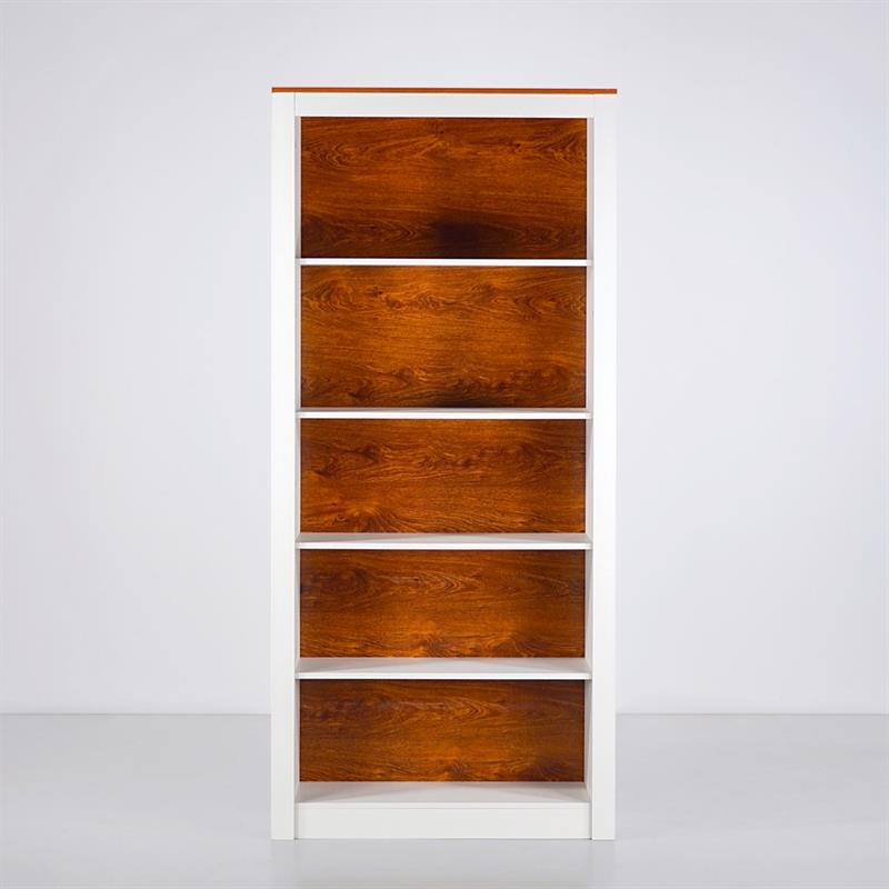 GINEVRA LIBRERIA 5 RIPIANI BIANCA 90X36X198 CM