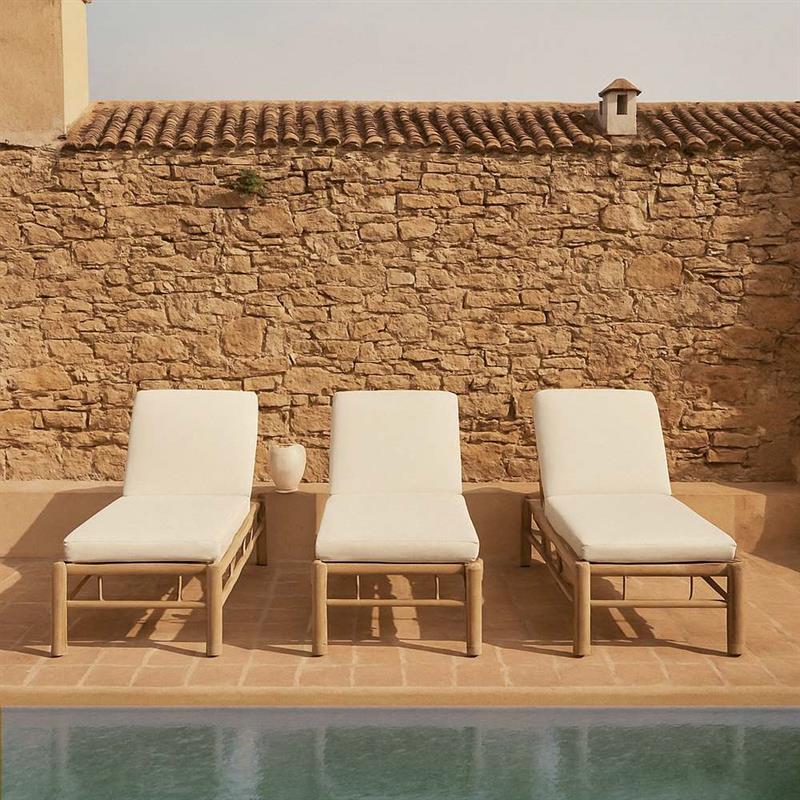 BAMBOO LETTINO 199X74X83CM BIANCO