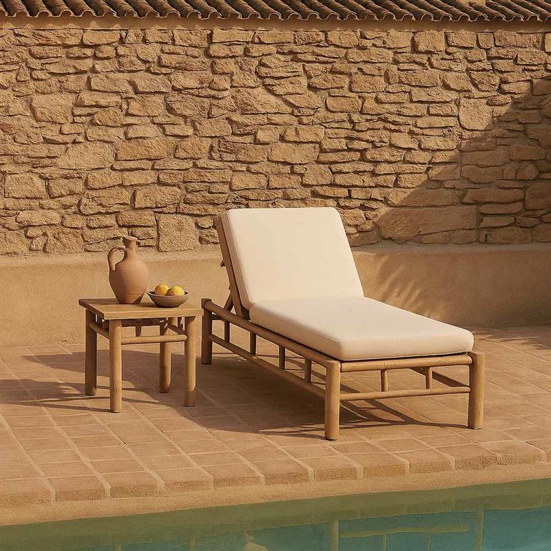 BAMBOO LETTINO 199X74X83CM BIANCO