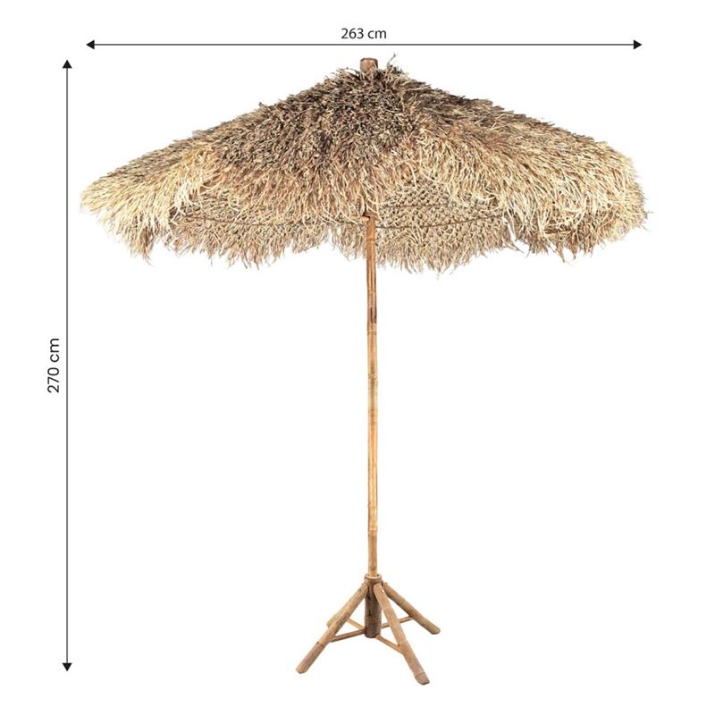 BAMBOO OMBRELLONE CON BASE