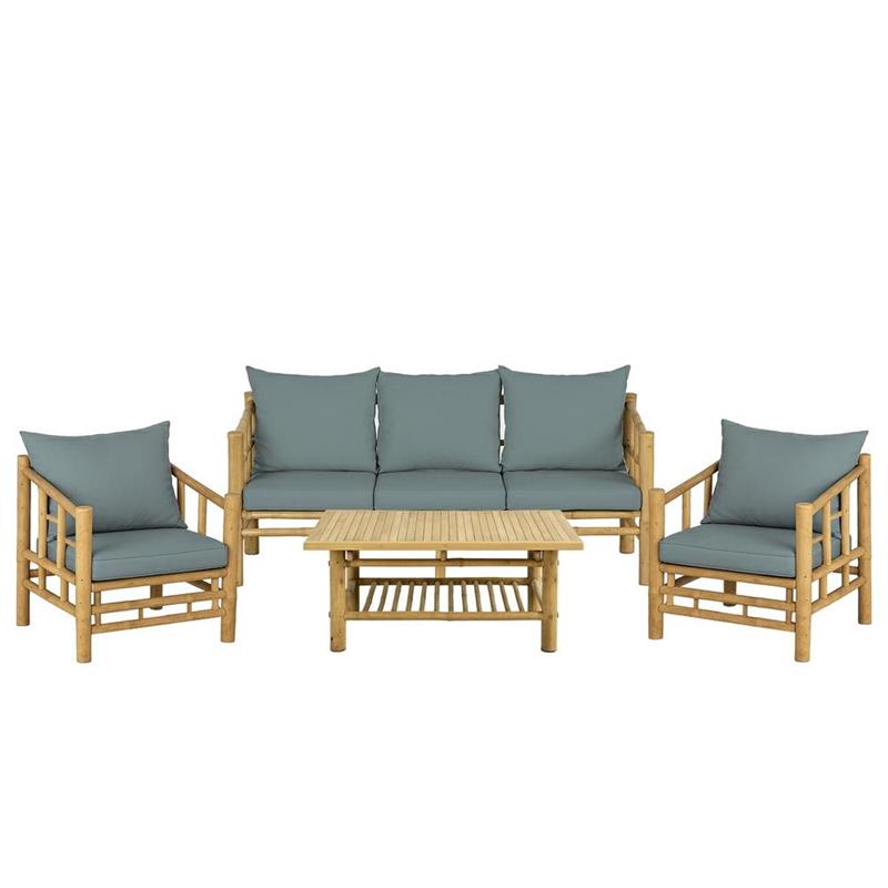 BAMBOO SET GIARDINO AKIRA 5 POSTI BLU