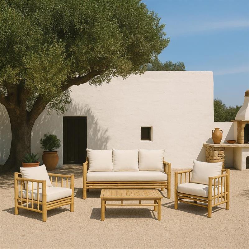 BAMBOO SET GIARDINO YASMIN 4 POSTI