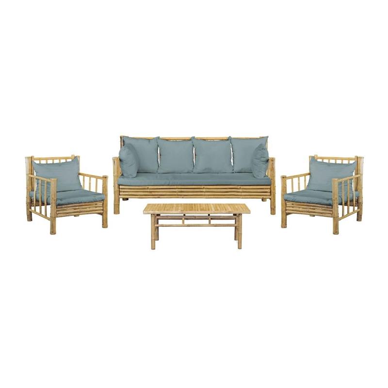 BAMBOO SET GIARDINO YASMIN 5 POSTI BLU