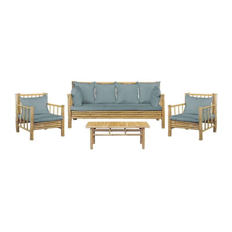 BAMBOO SET GIARDINO YASMIN 5 POSTI BLU