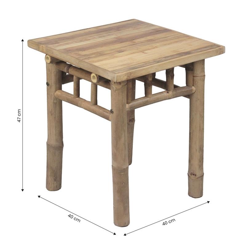 BAMBOO TAVOLINO 40X40X47CM