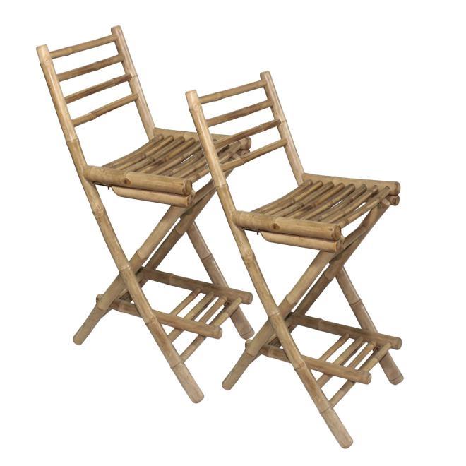 BAMBOO SEDIA PIEGHEVOLE BAR 40X57,5X98