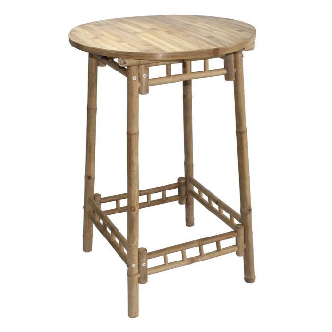 BAMBOO TAVOLO BAR ROTONDO  70X70X100