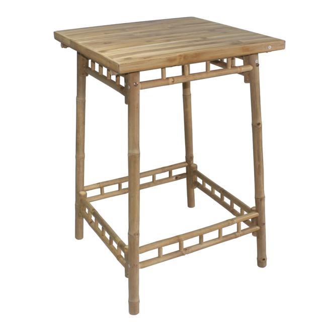 BAMBOO TAVOLO BAR QUADRATO 70X70X100