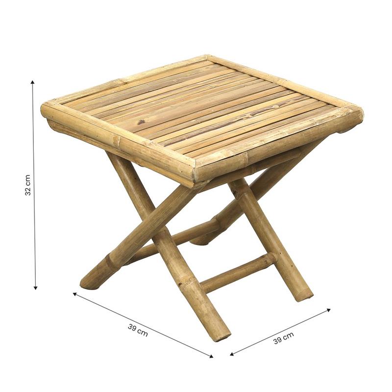 BAMBOO TAVOLINO 39X39X32 CM