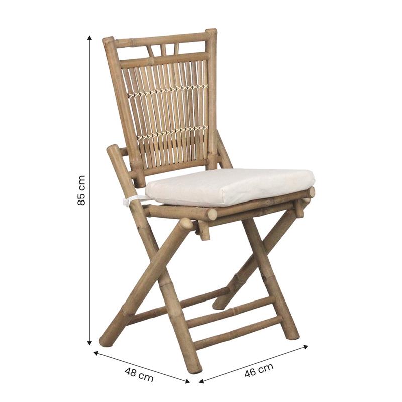 BAMBOO SEDIA PIEGHEVOLE 46X48X85 CM