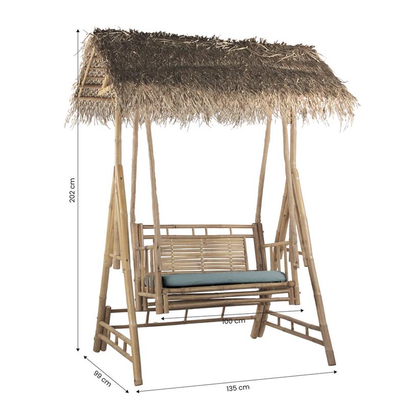 BAMBOO DONDOLO CUSCINO BLU