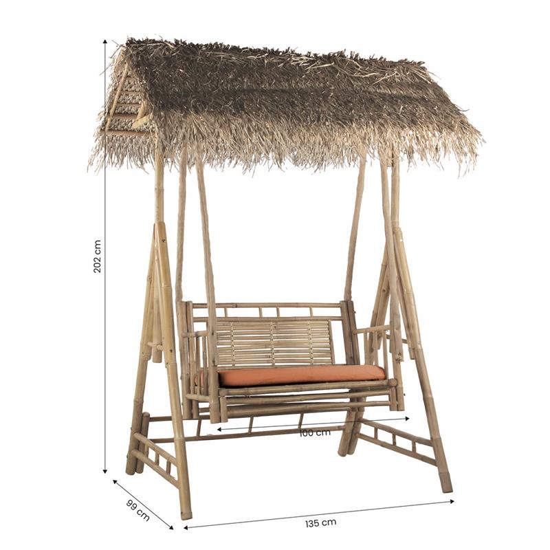 BAMBOO DONDOLO CUSCINO TERRACOTTA