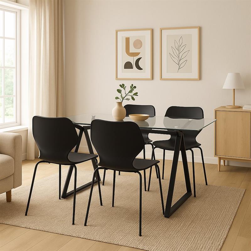 SMART SCRIVANIA NERA 150X90X75 CM