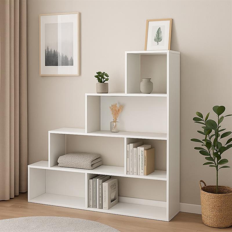 STAIR LIBRERIA BIANCA 145X29X145 CM