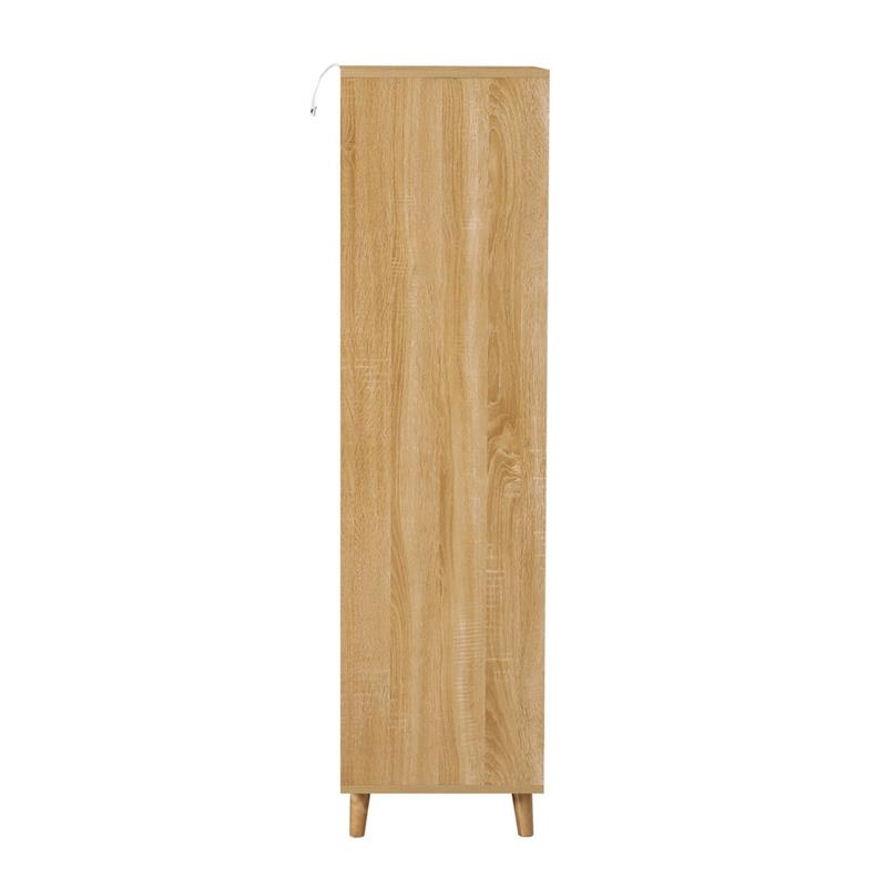 SKY CASSETTIERA ALTA 6C BIANCO/ROVERE 45X40X152 CM