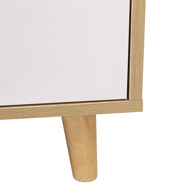 SKY CASSETTIERA ALTA 6C BIANCO/ROVERE 45X40X152 CM