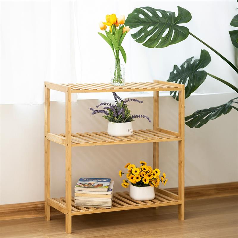 SCAFFALE BAMBOO 3 RIPIANI 60X26X66CM