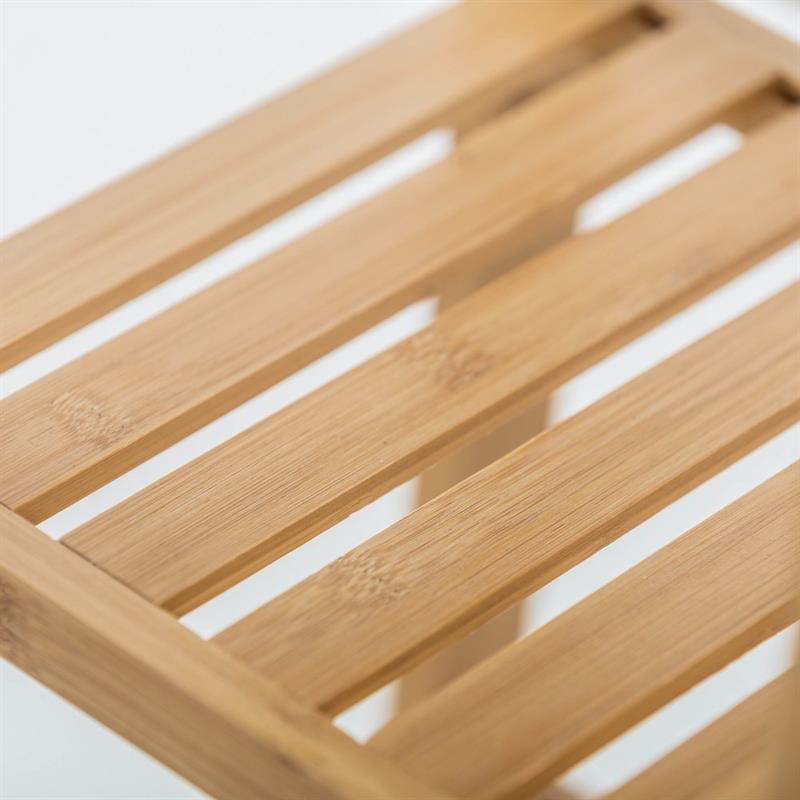 MOBILE IN BAMBOO CON 1 ANTA E SCAFFALATURA 66X33X87