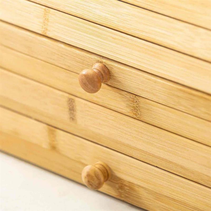 PORTAPANE BAMBOO CON CASSETTO 40X27X21,5 CM