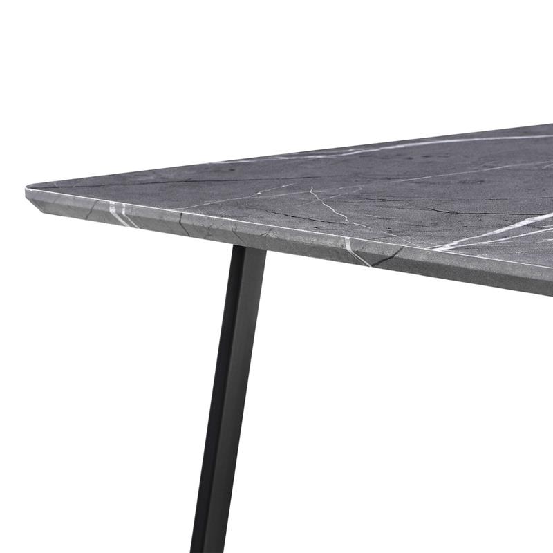 VALENCIA TAVOLINO MARMO GRIGIO SCURO 90X55X35 CM