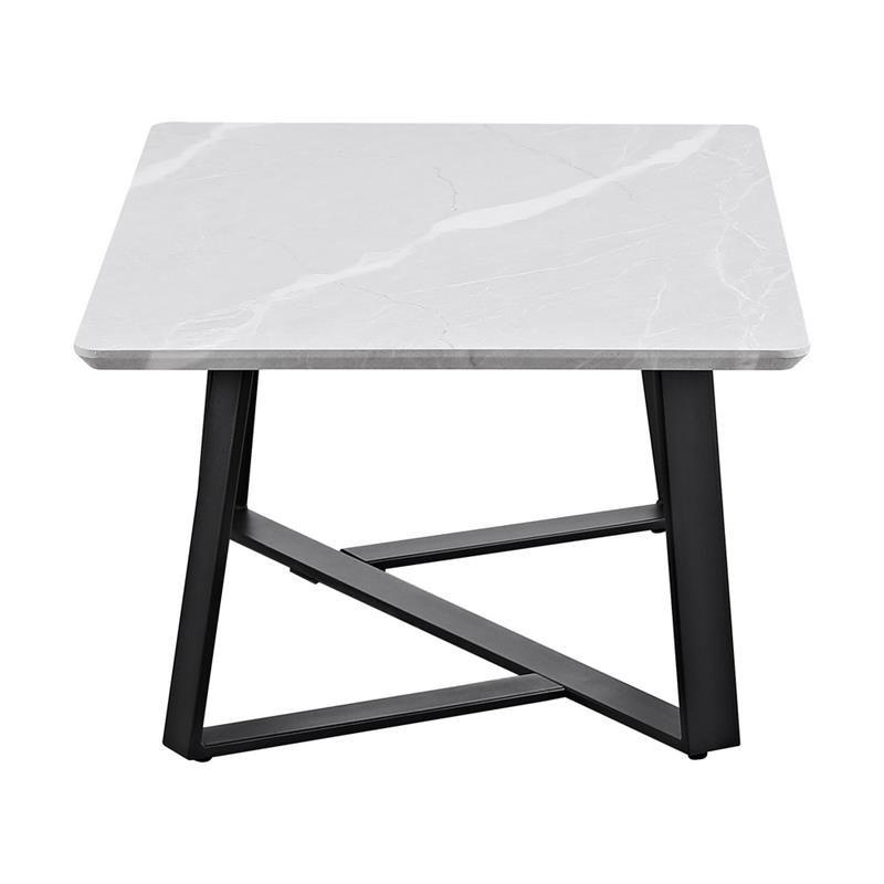 VALENCIA TAVOLINO MARMO GRIGIO CHIARO 90X55X35 CM