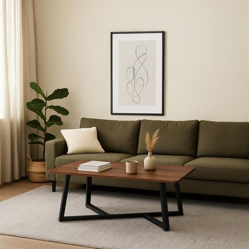 VALENCIA TAVOLINO NOCE 90X55X35 CM