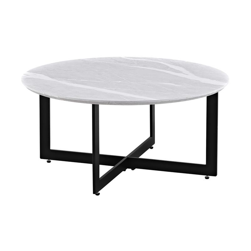 YARA TAVOLINO MARMOGRIGIO CHIARO 75X75X35 CM