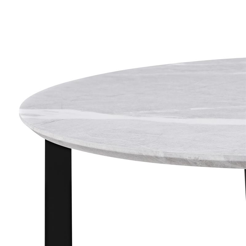YARA TAVOLINO MARMOGRIGIO CHIARO 75X75X35 CM
