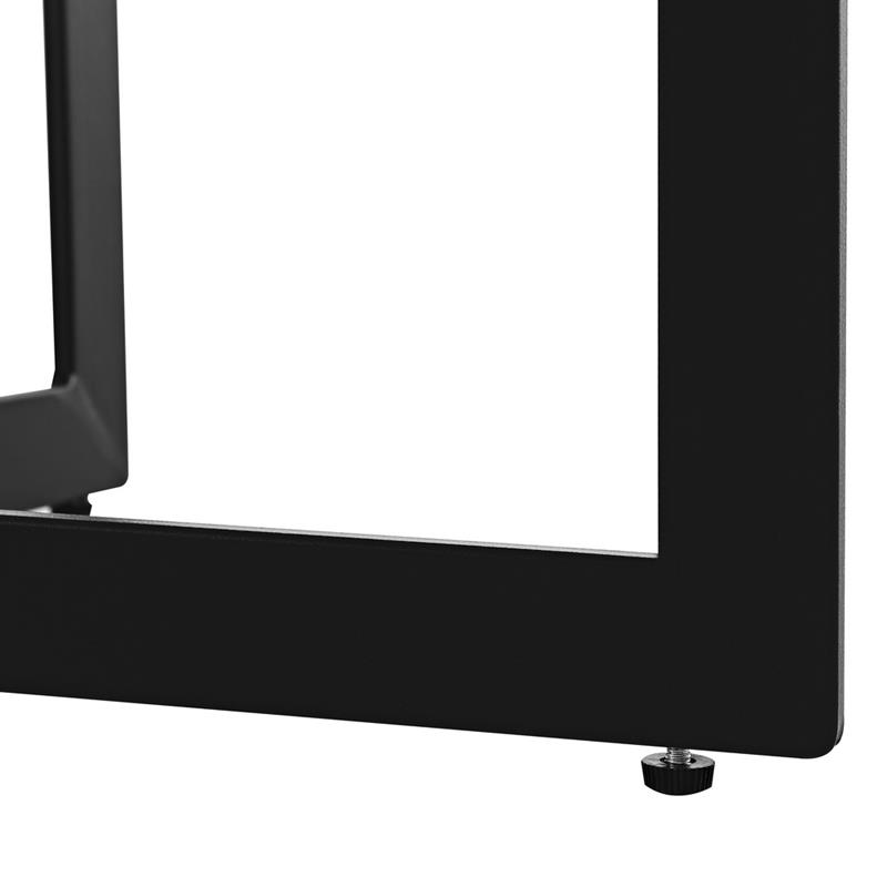 YARA TAVOLINO MODERNO TONDO NOCE 75X75X35 CM