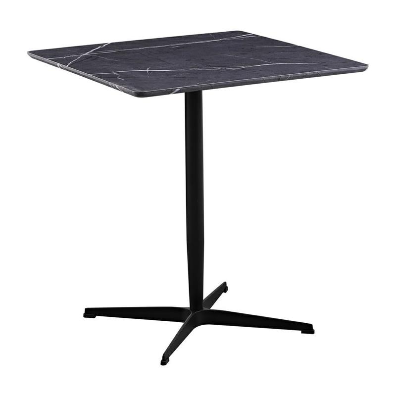 TAHLIA TAVOLO DA BAR MARMO GRIGIO SCURO 70X70X77,5 CM