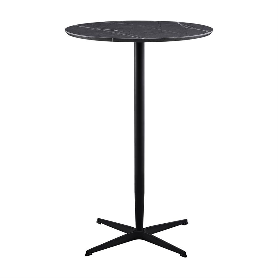 ROWAN TAVOLO BAR MARMO GRIGIO SCURO 70X70X104 CM