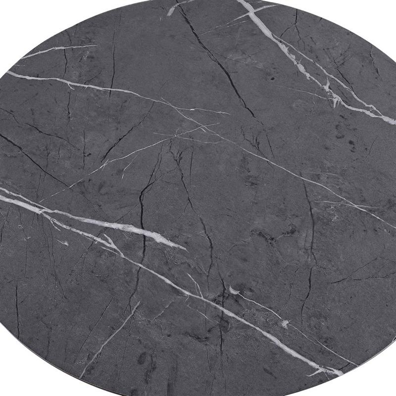 ROWAN TAVOLO BAR MARMO GRIGIO SCURO 70X70X104 CM