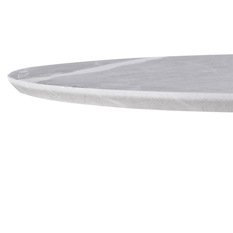 ROWAN TAVOLO BAR MARMO GRIGIO CHIARO 70X70X104 CM