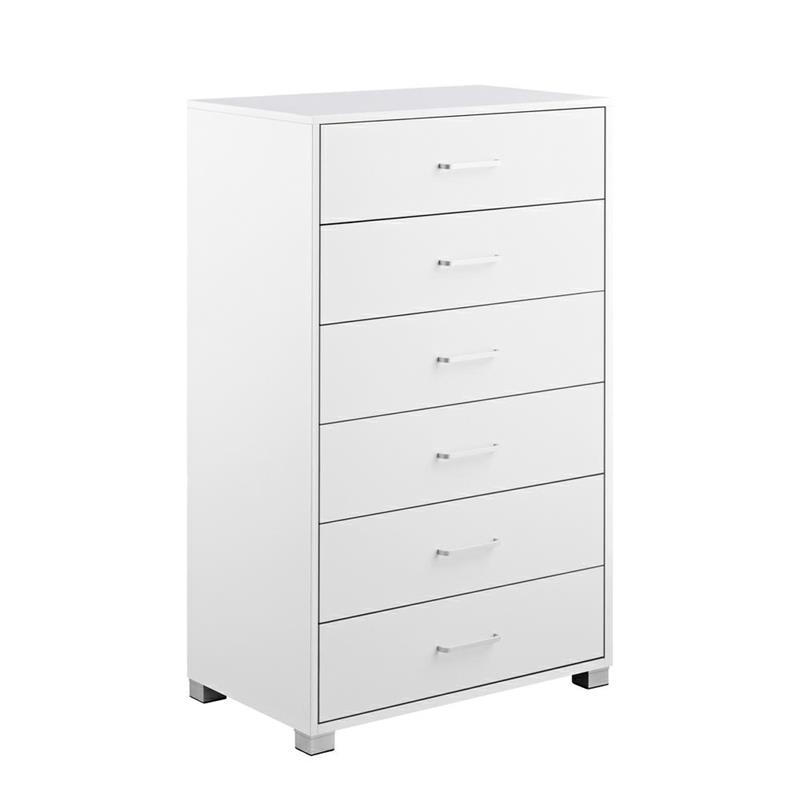 NANCY CASSETTIERA 6C BIANCA 68X40X115 CM