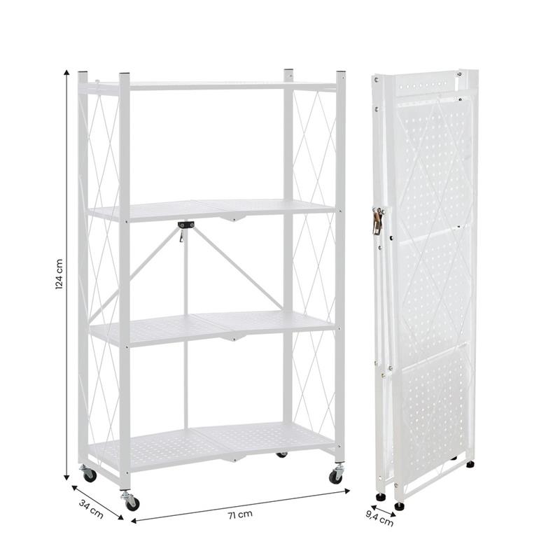 SCAFFALE PIEGHEVOLE 4 BIANCO